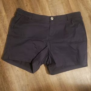 Lane Bryant Navy Chino Shorts size 20 NWT
